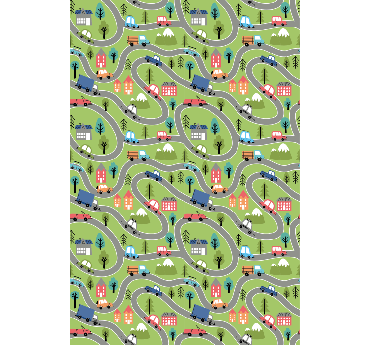 roleta do detskej izby farebné vozovky - Tenstickers