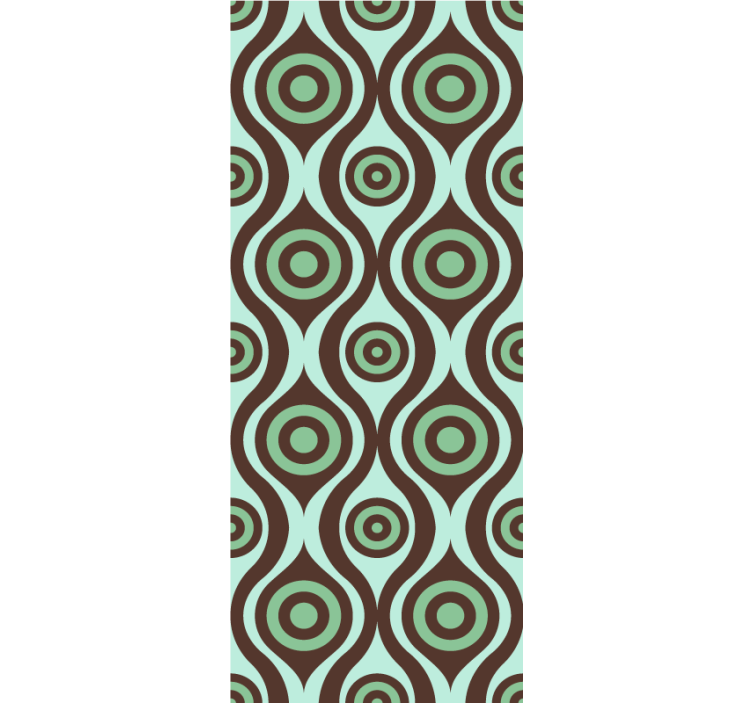 vzorovaná roleta sústredný kruhový vzor - Tenstickers