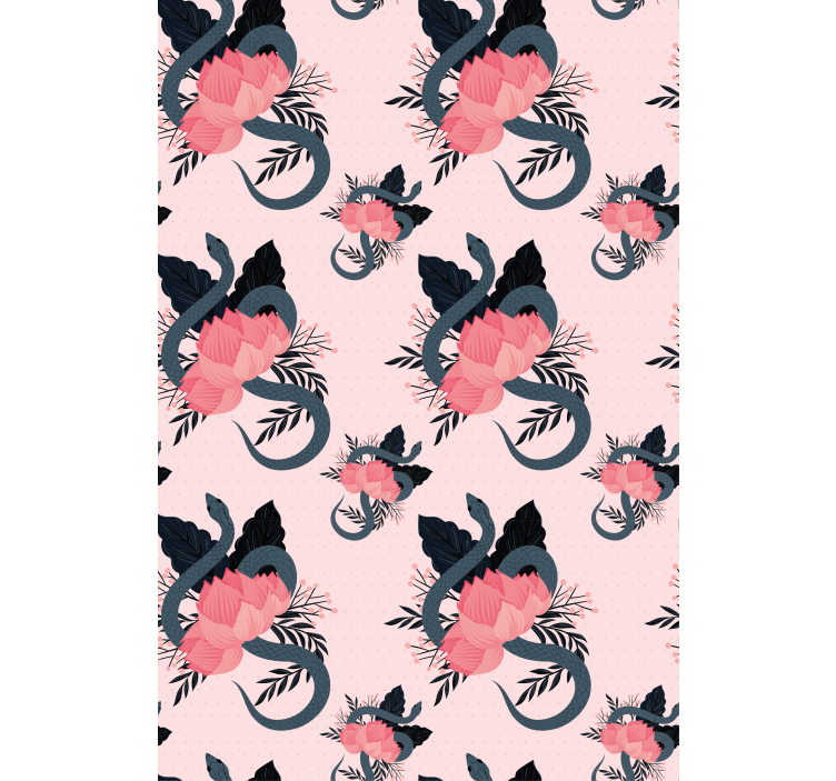 Had s ružovými kvetmi dospievajúci slepec - Tenstickers