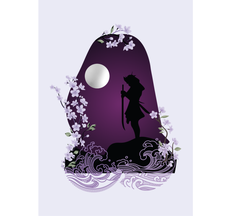 zábavná roleta silueta šermiara - Tenstickers