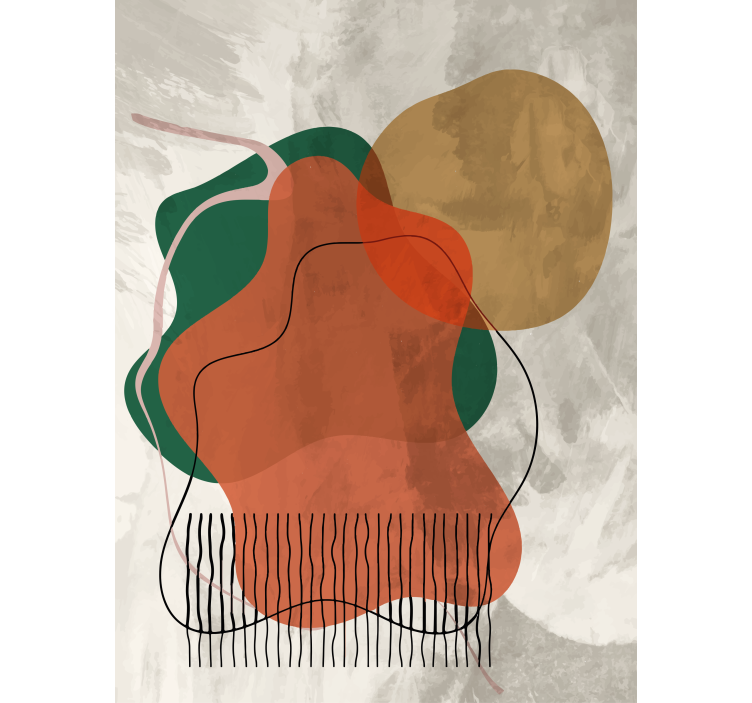 Abstraktná koláž umelecké dielo Roleta fototapeta - Tenstickers