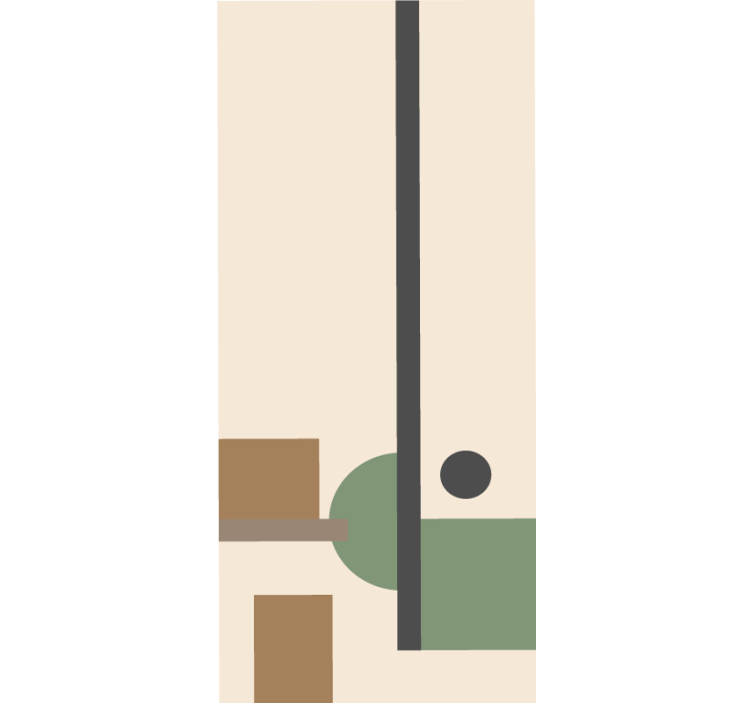 moderná roleta geometrická abstraktná kompozícia - Tenstickers