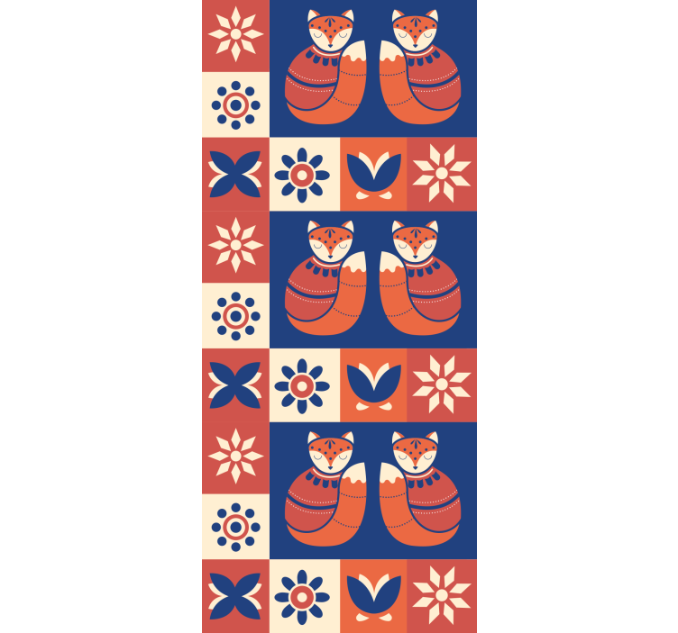 roleta so zvieratami očarujúce líščie vzory - Tenstickers