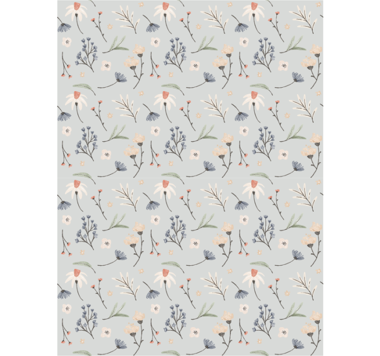 kvetinová roleta jemné prvky - Tenstickers