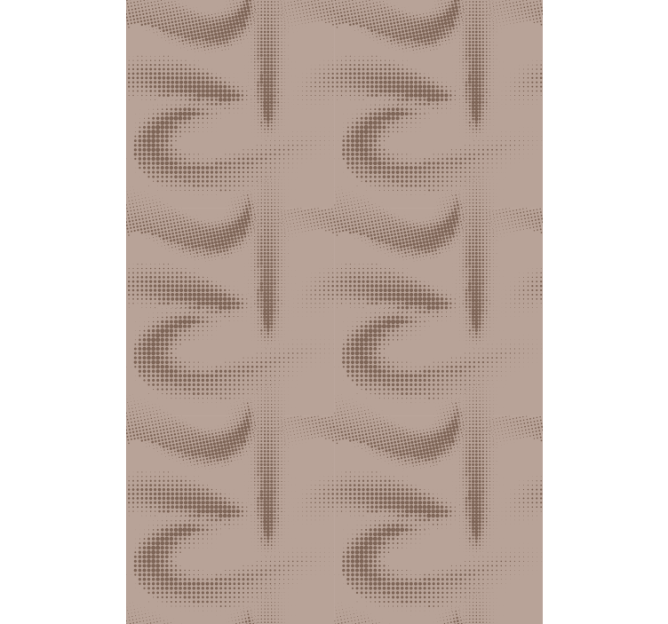 vzorovaná roleta hnedé zakrivené vzorované - Tenstickers