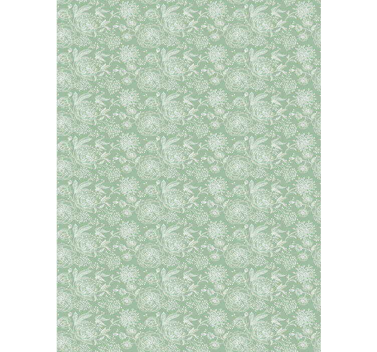 roleta na okno kvety jemné rastlinné prvky - Tenstickers