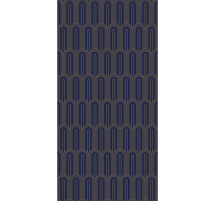 "art deco" fialové tvary elegantná Roleta - Tenstickers