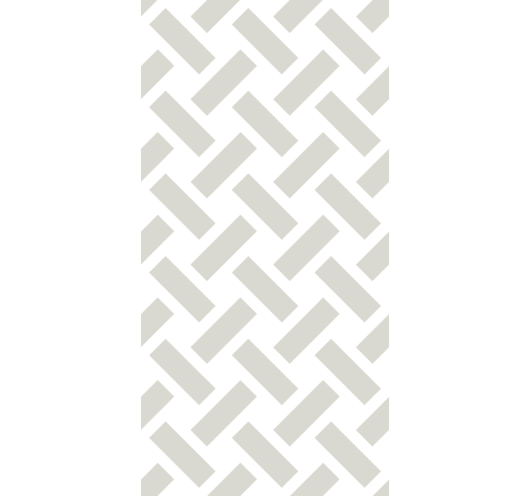 Geometrický biely štvorcový vzor Rolety - Tenstickers