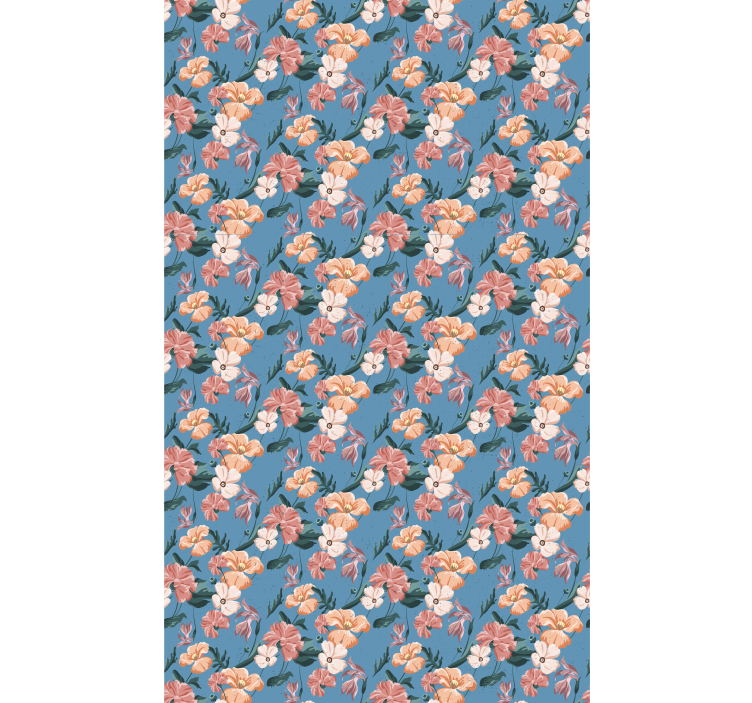 roleta na okno kvety kvetinový vzor potešenie - Tenstickers