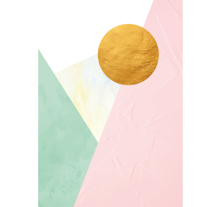 moderná roleta dizajn zlatého kruhu - Tenstickers