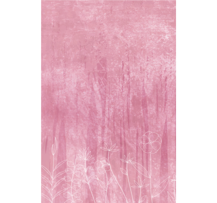 Roleta na okno kvety dizajn kvetinovej siluety - Tenstickers