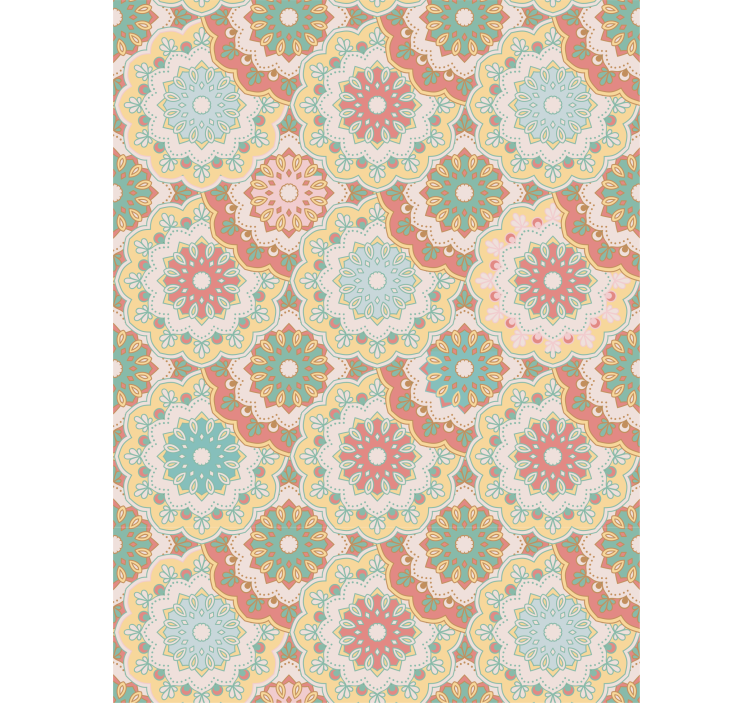 kvetinová roleta zložité kvetinové vzory - Tenstickers