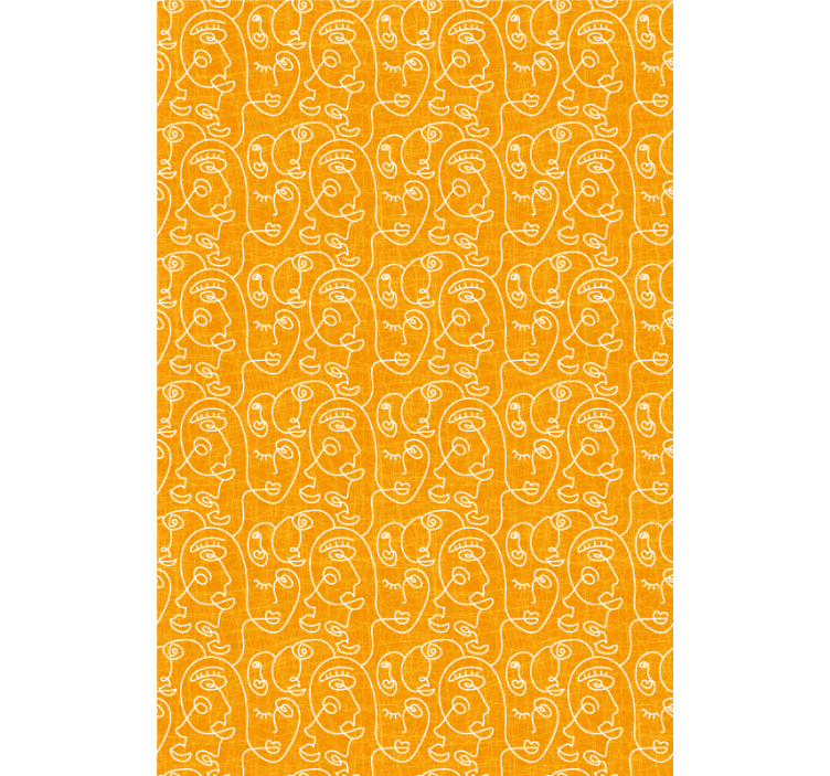 obrázková roleta štylizované vzory tváre - Tenstickers