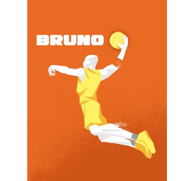 Basketbal personalizované meno športové nevid - Tenstickers