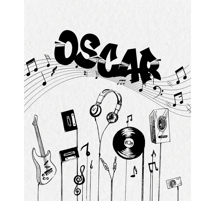 Hudba prispôsobená na mieru tlačená okenná clona - Tenstickers