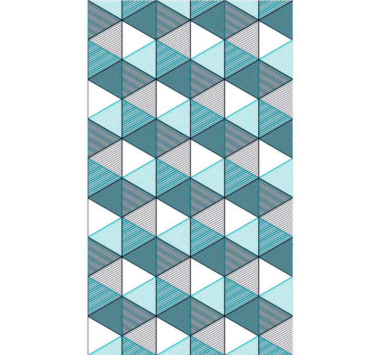 Ilúzia geo kocky textúry a vzory Roleta - Tenstickers