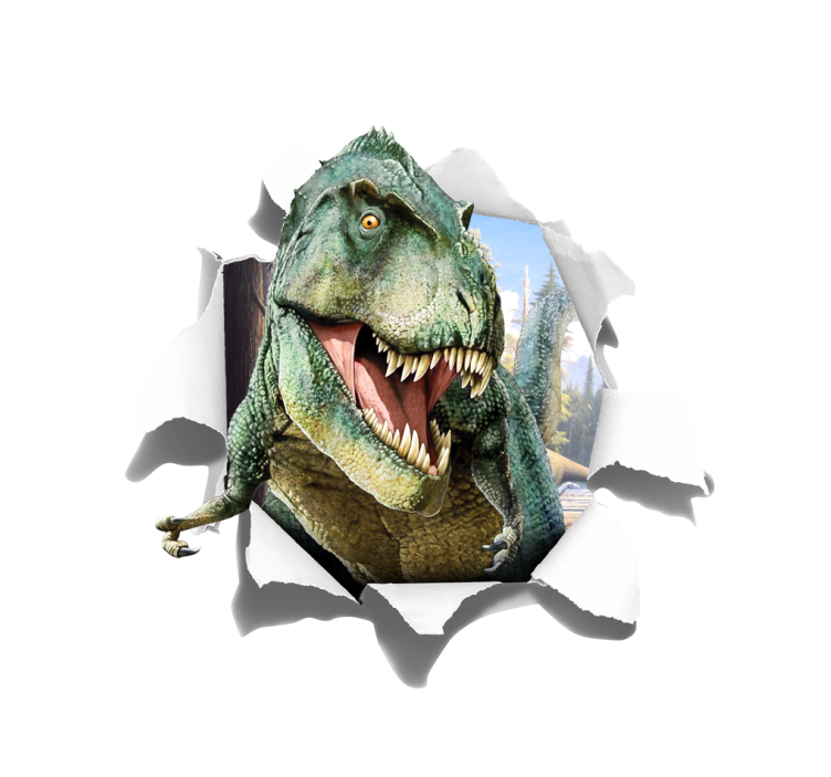 roleta do detskej izby 3D rozzúrený t-rex - Tenstickers