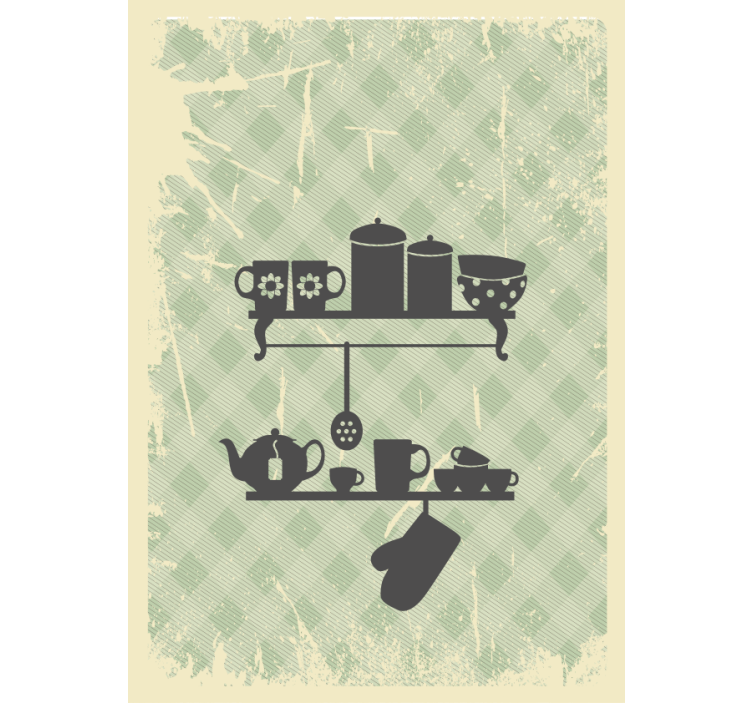 roleta do kuchyne kuchynské poličky - Tenstickers