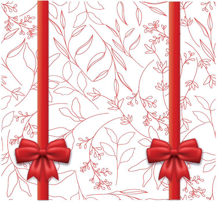 Roleta láska kvetinový vzor s kravatami - Tenstickers