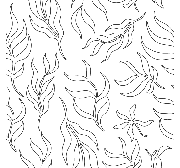 moderná roleta silueta kvetinový vzor - Tenstickers