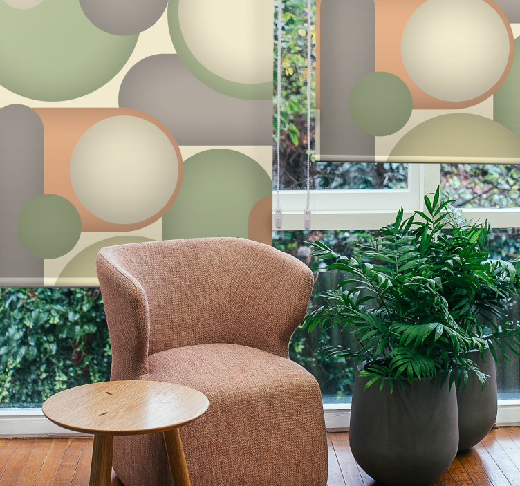 moderná roleta geometrické usporiadanie kruhu - Tenstickers