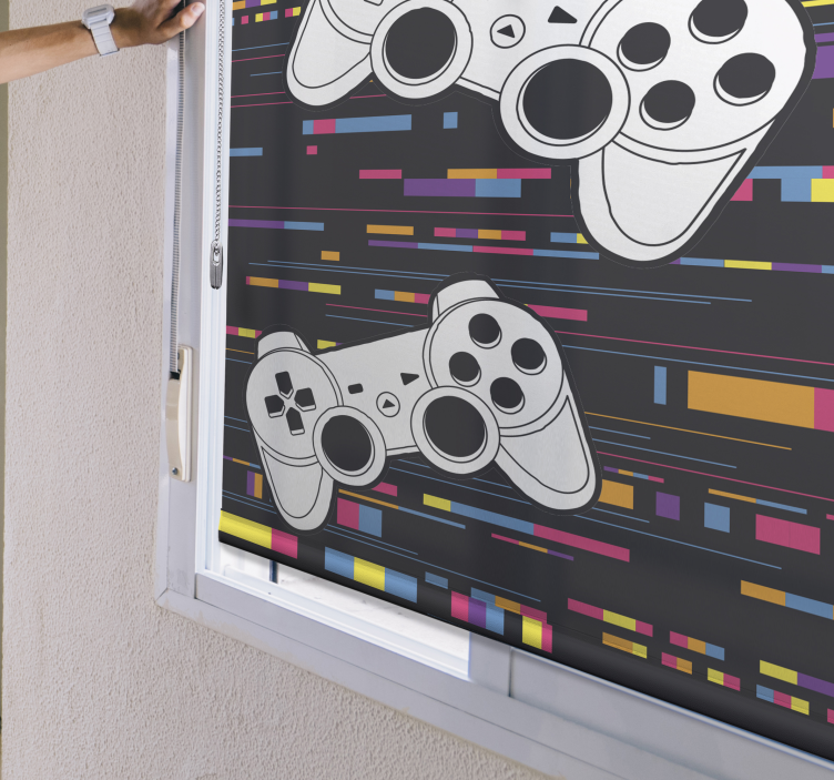 Viacfarebná diaľková konzola geek blind - Tenstickers