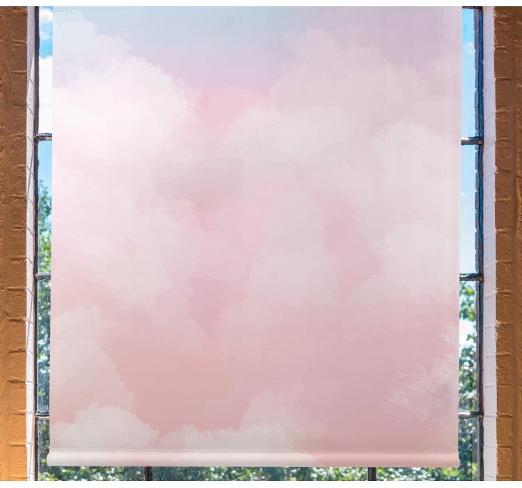 Akvarel pastelová obloha oblak spálňa Roleta - Tenstickers