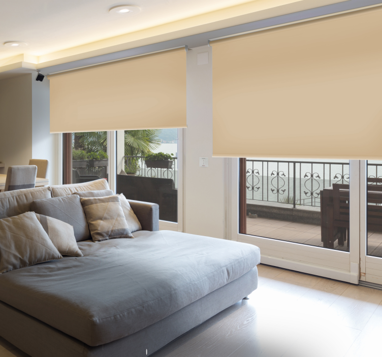 Béžová nepriehľadná roleta - Tenstickers