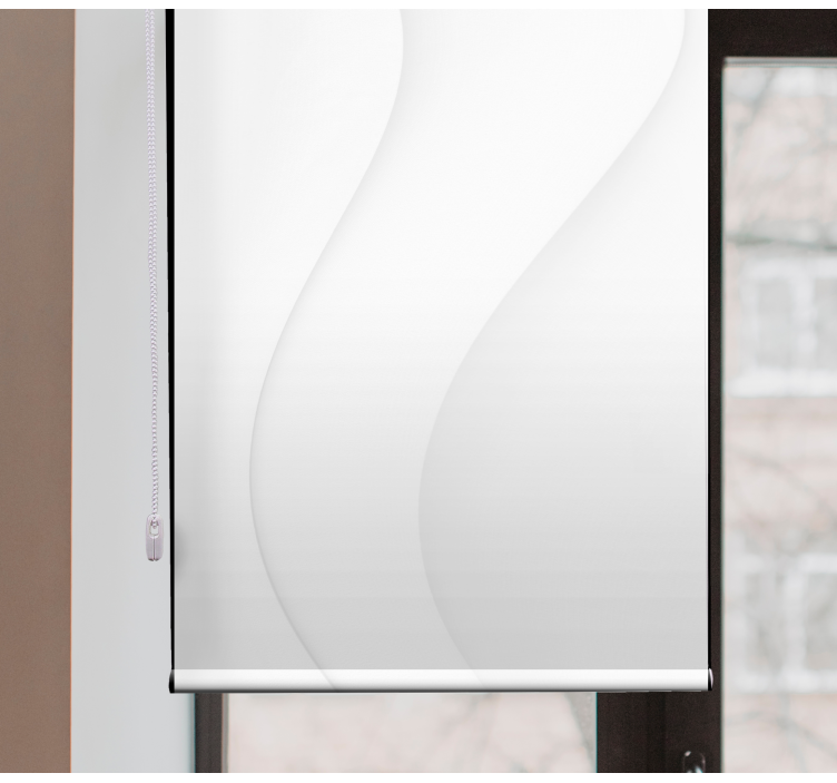 Biela moderná tvary žalúzia hlavnej spálne - Tenstickers