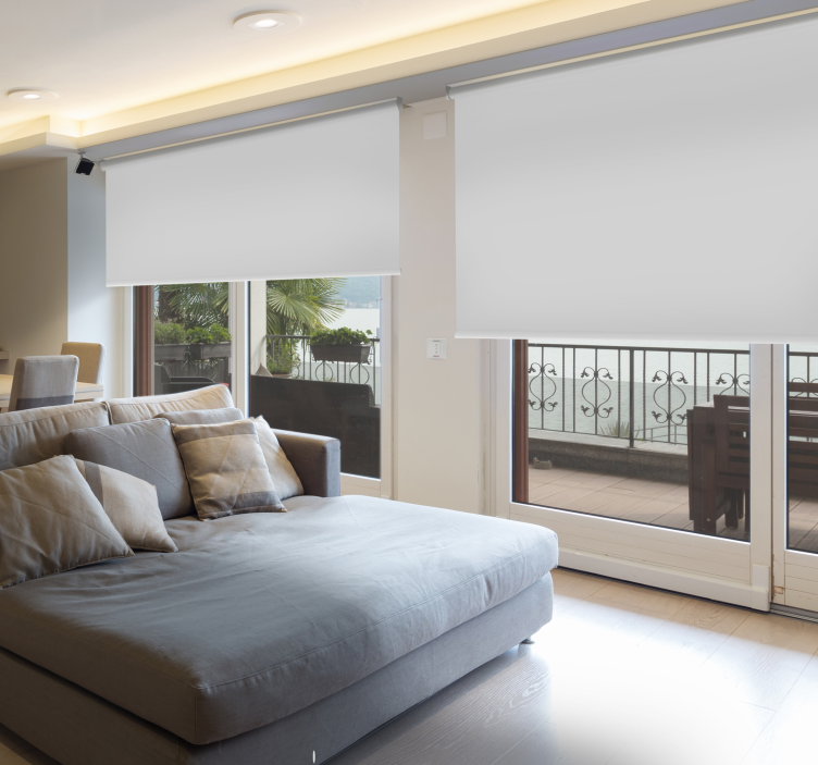 Biela nepriehľadná roleta - Tenstickers