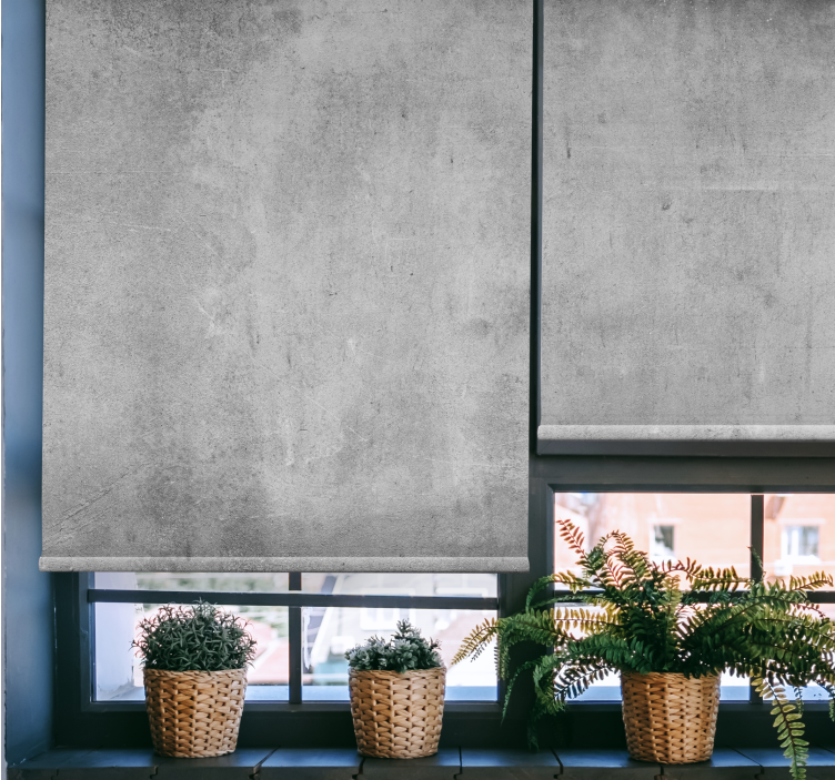 Cementová "priemyselný štýl" roleta do obývačky - Tenstickers