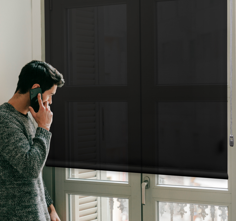 čierne moderné žalúzie - Tenstickers