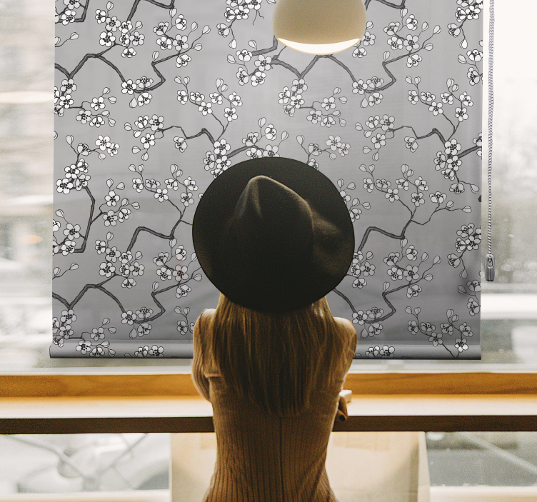 čierne vetvy strom Rolety - Tenstickers