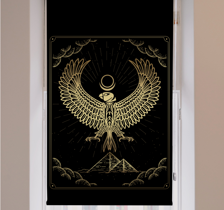 Egyptský boh slnka „horus“ elegantná roleta - Tenstickers