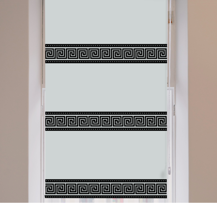 elegantná roleta geometrické čierne vzory - Tenstickers