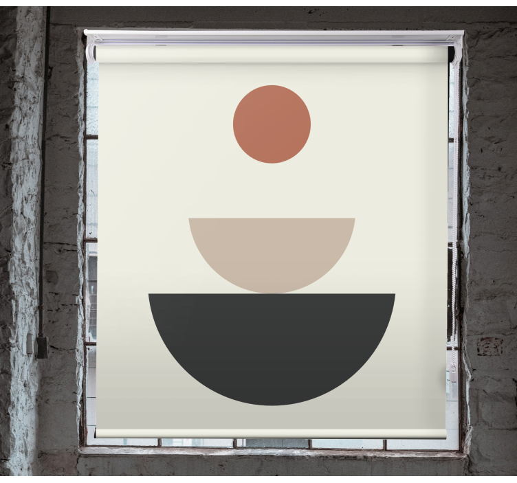 Fontána abstraktné geometrické umenie Roleta fototapeta - Tenstickers