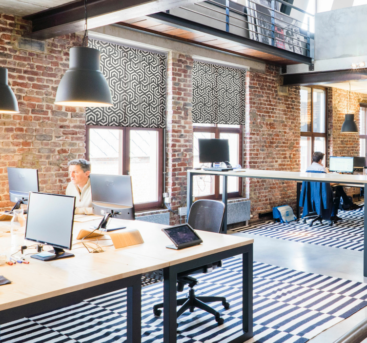 Geometrický hypnotický vzor záclona moderná roleta - Tenstickers