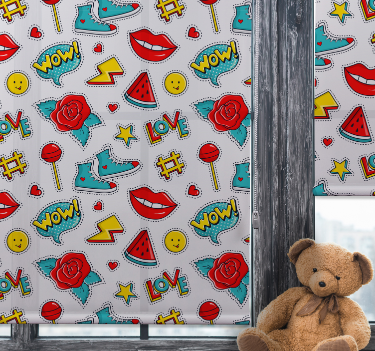 Karikatúra kreslí zábavné deti na slepo - Tenstickers