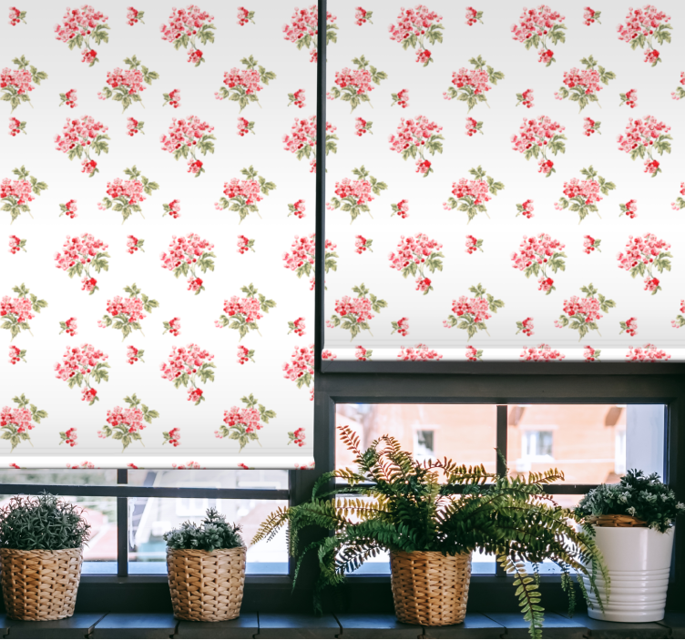 roleta do obývačky elegantný vintage aranžmán - Tenstickers