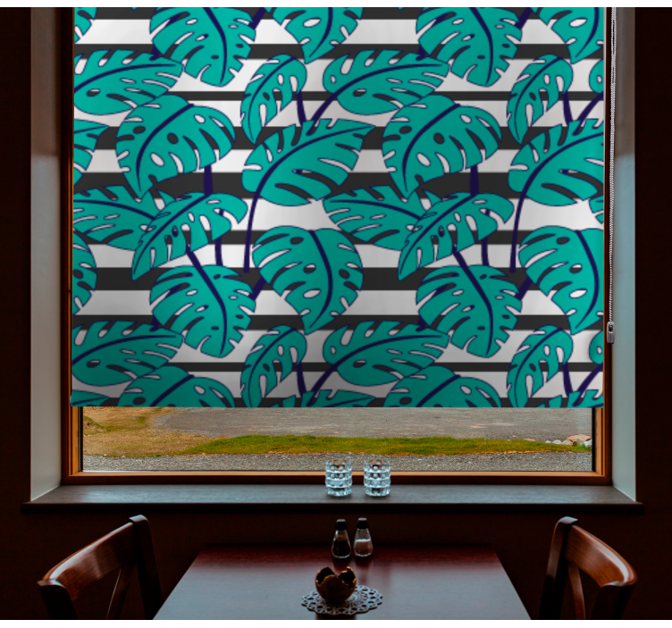 Listy pruhy vzor hlavná spálňa Roleta - Tenstickers