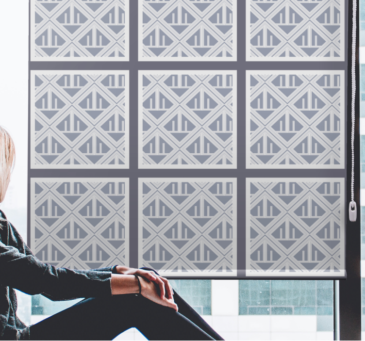 moderná roleta časti s geometrickým vzorom - Tenstickers