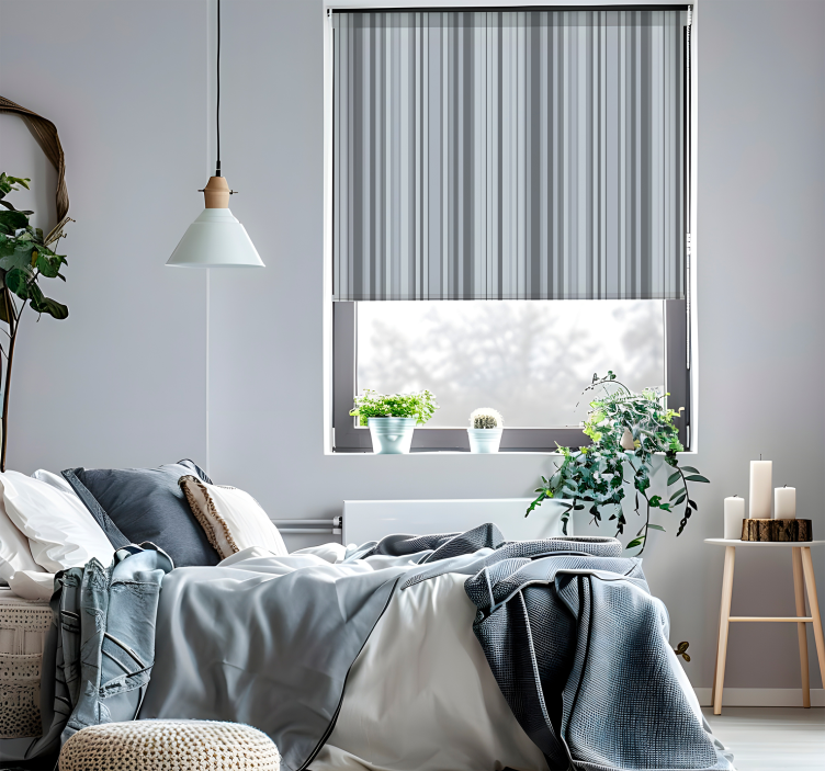 moderná roleta sivé čiary - Tenstickers