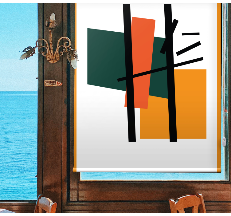 moderná roleta zloženie geometrických blokov - Tenstickers