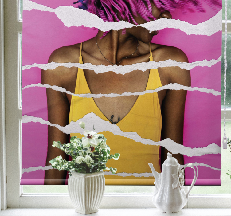 obrázková roleta efekt roztrhaného papiera - Tenstickers