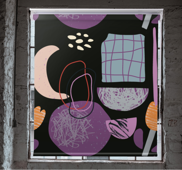 moderná roleta abstraktný vzor tvaru - Tenstickers