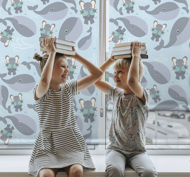 roleta pre bábätko hravé zvieratká - Tenstickers