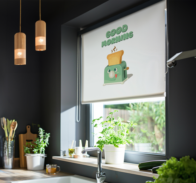 roleta do kuchyne dobré ráno s hriankovačom - Tenstickers