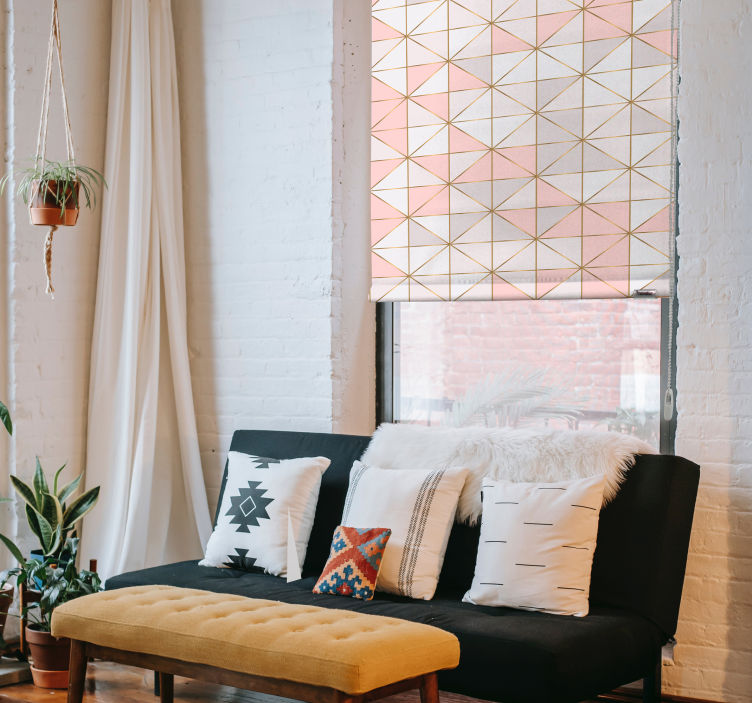 Geo diamonds textúry a vzory Roleta - Tenstickers