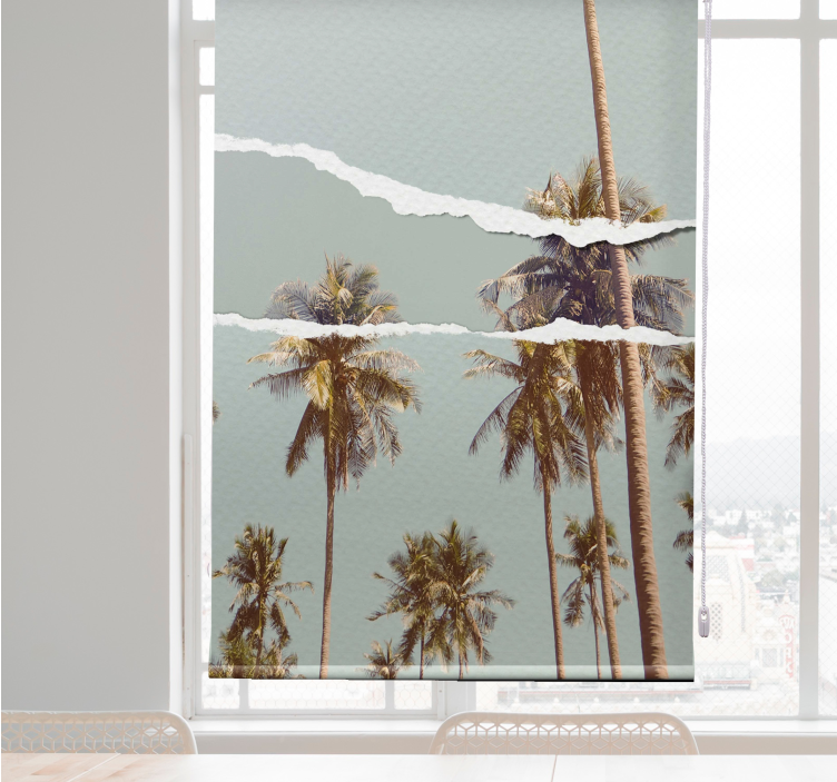 roleta stomy palmový letný dizajn - Tenstickers