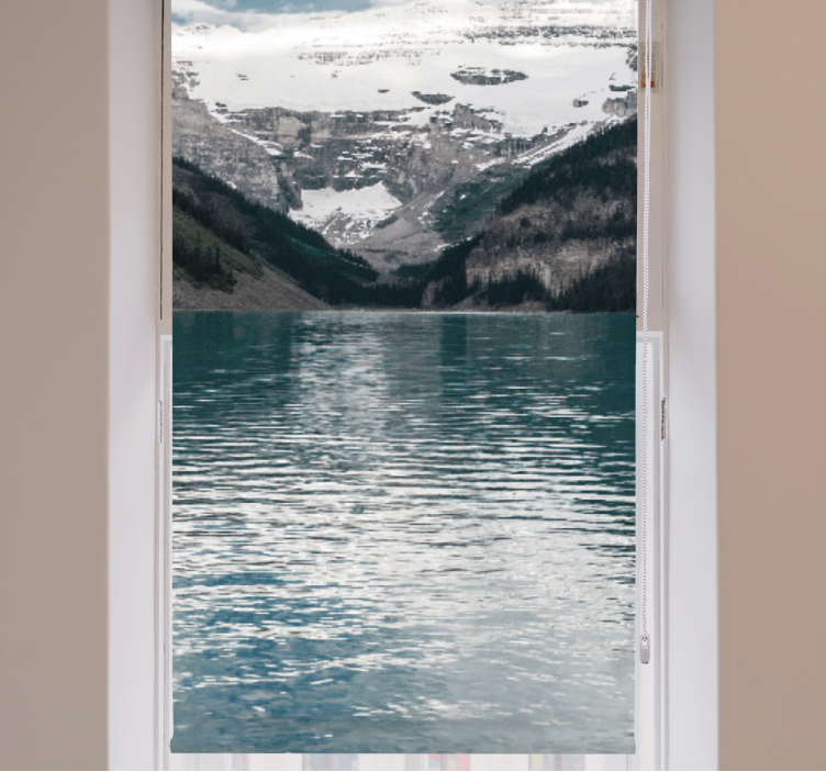 originálna roleta odrazy horského jazera - Tenstickers